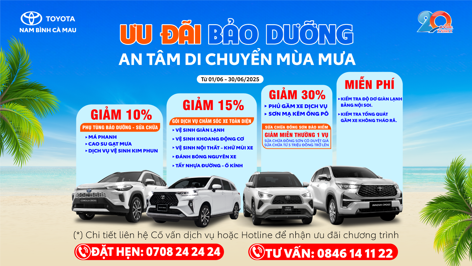 Toyota Việt Nam triển khai chương trình ưu đãi dịch vụ lên tới 20% khi thay dầu và lọc dầu cho xe Vios và Innova
